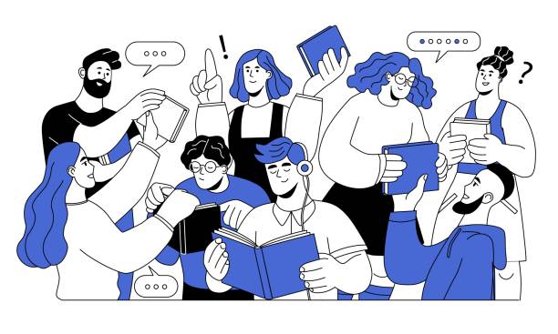 Illustration du budget participatif - groupe de personnes en discussion